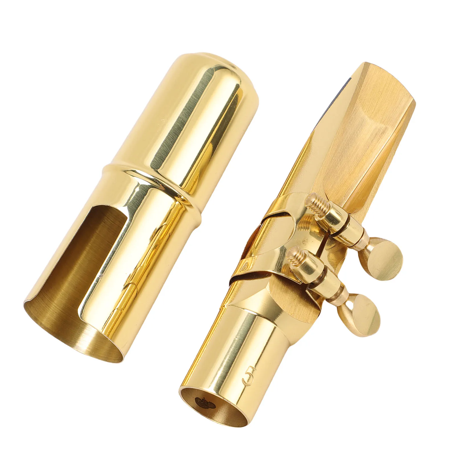 

Мундштук для саксофона, мундштук для альт-саксофона, мундштук для альт-саксофона, 5-наконечник, отверстие, латунный E-плоский мундштук для саксофона с для начинающих