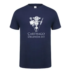Delenda Est Carthago T Shirt Summer Cool Men Cotton Short Sleeve Tshirts Gift Man Tee Tops DY-018