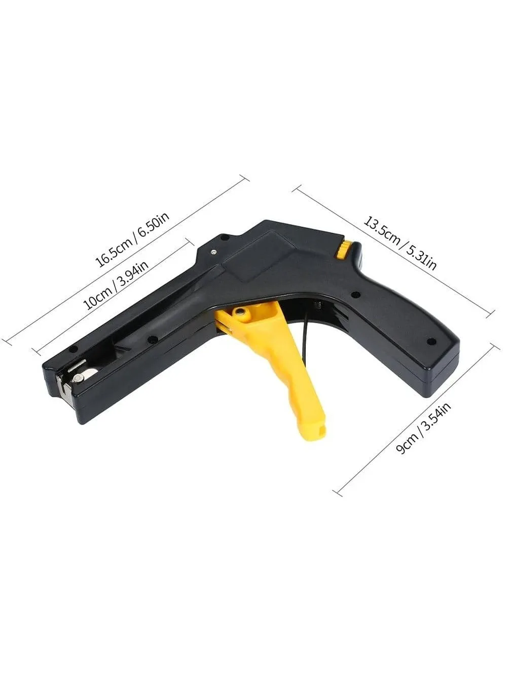 2 in 1 Cable Tie Gun 2.4-4.8mm Adjustable Fastening Cutting Cable Zip Tie Tool for Plastic Nylon Cable Tie Tool Tying Gun Pliers