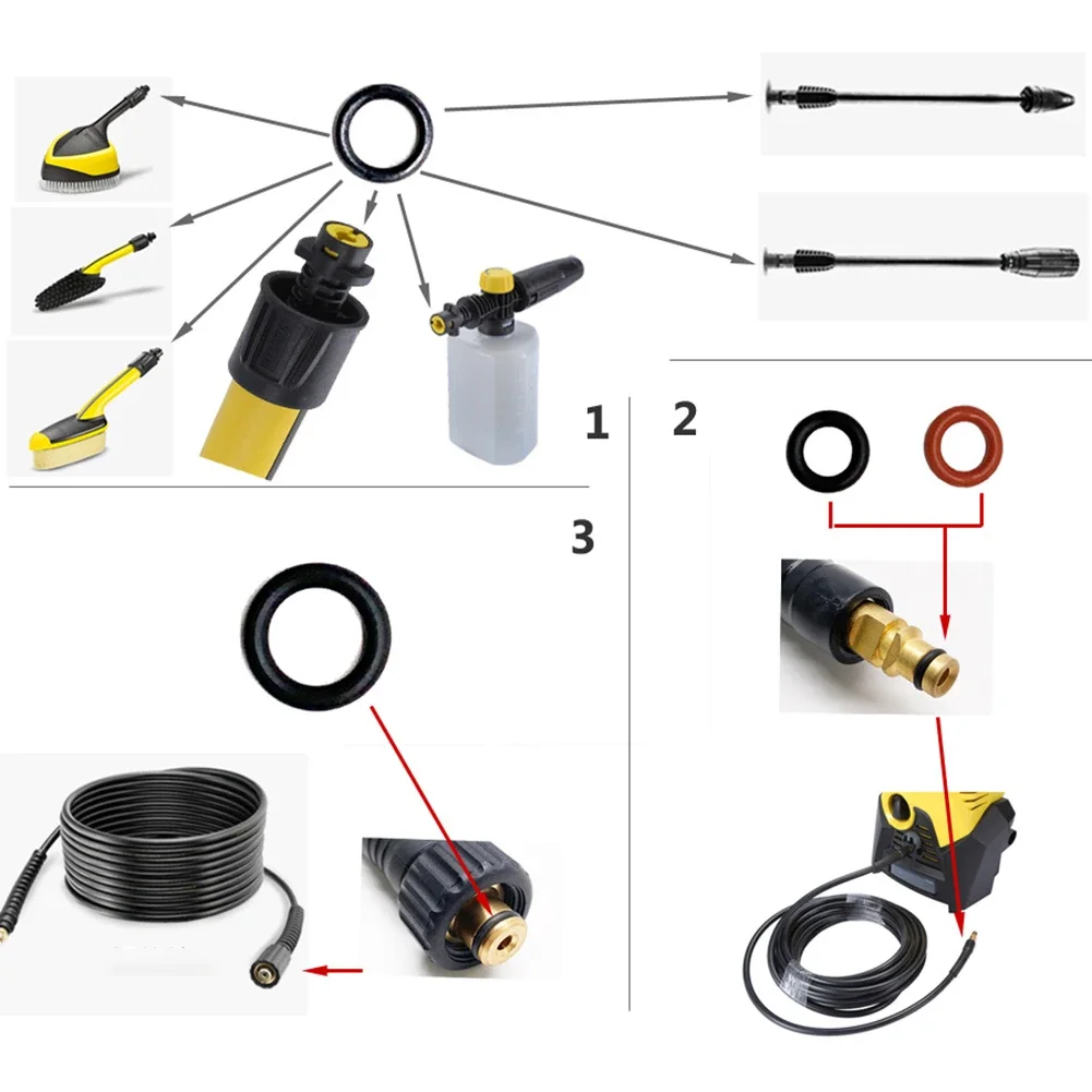 C klip o-ring Nozzle Tool 2.640-729.0 aksesori Adapter Assembly Pressure Washer Trigger untuk Karcher K2 K3 K7