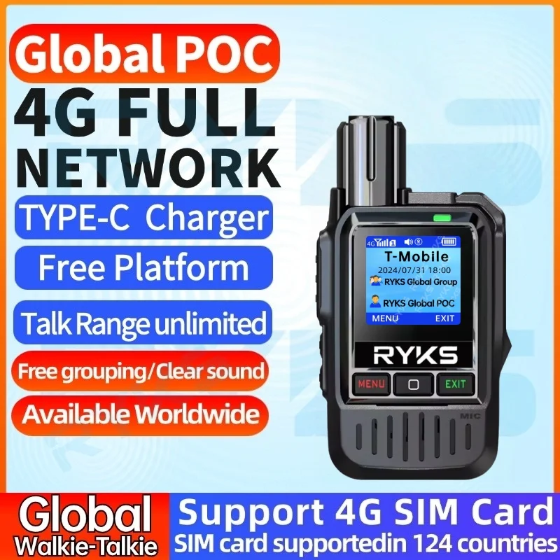 

RY-500 Walkie Talkie No distance limit Intercom Long standby Portable More than 5000KM 4G 5G