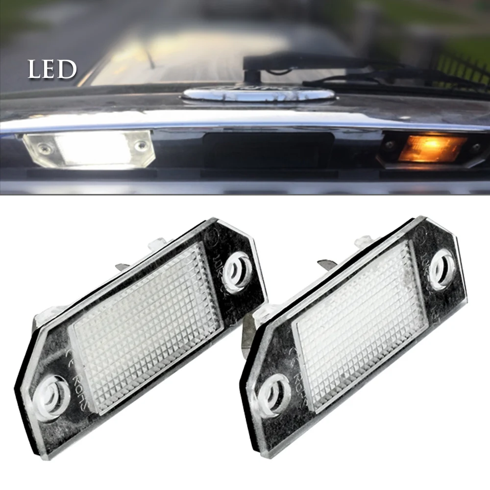 2x LED Number License Plate Light Lamps Lighting Upgrade For Ford Focus 2 ST 225 C Max 2003 2004 2005 2006 2007 2008