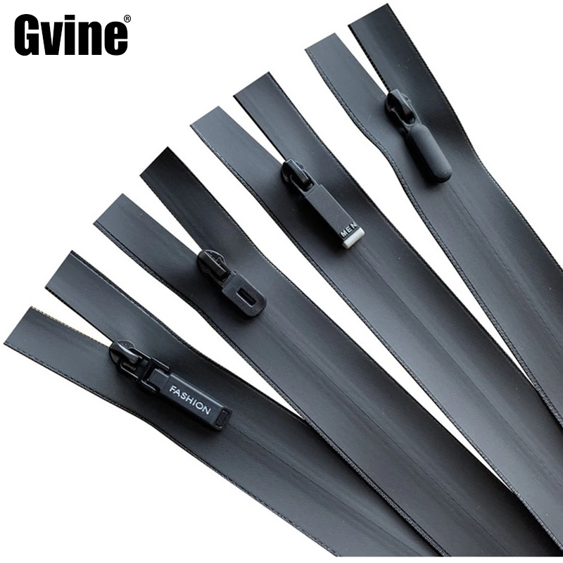 

10Pcs 3# Waterproof Nylon Zippers Black TPU DIY Sewing Jacket Bag Reversible Zipper Repair Kit Clothing Accessories 18/20cm