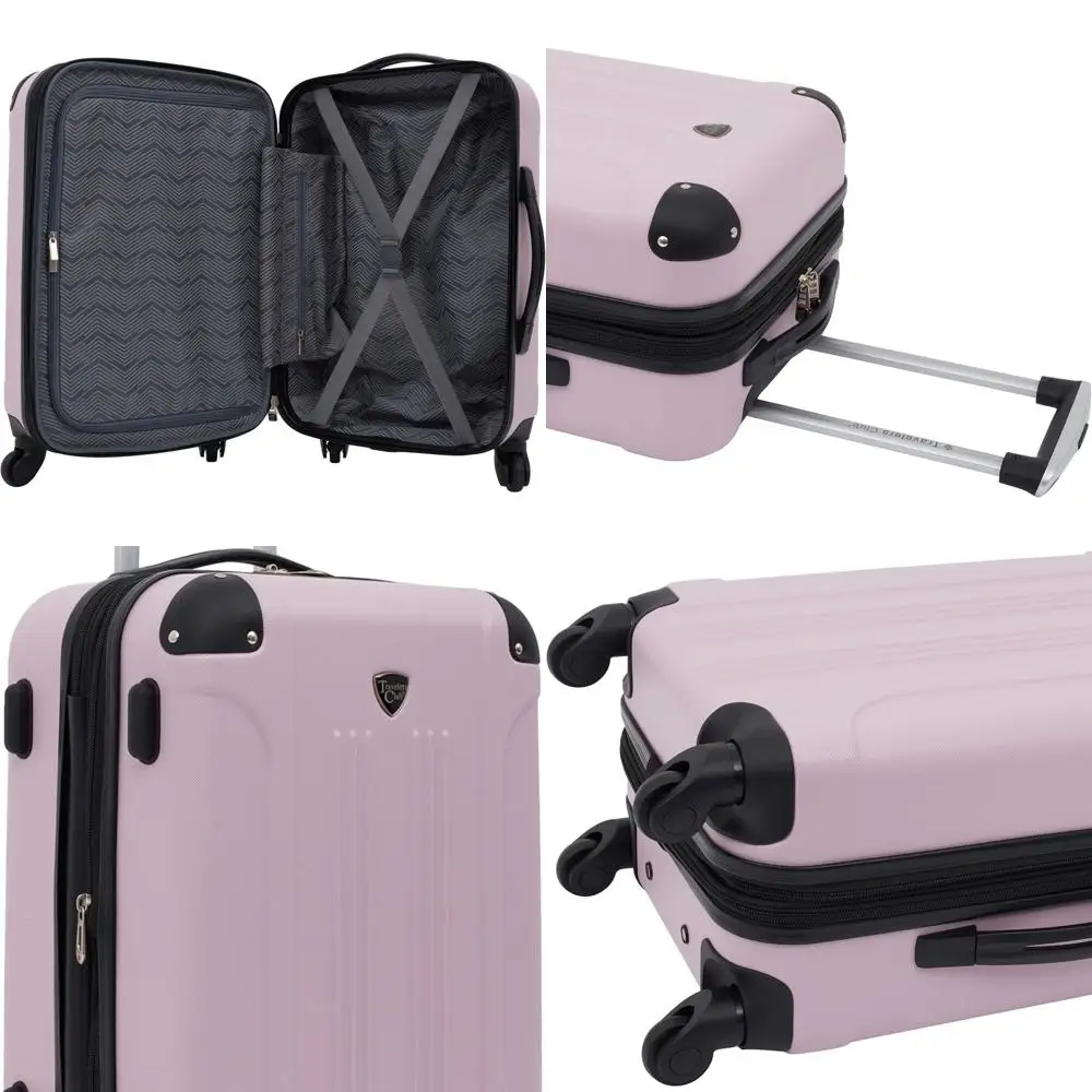 

Chicago Travelers Club 20 Lilac Hardshell Expandable Spinner Carry-On Luggage