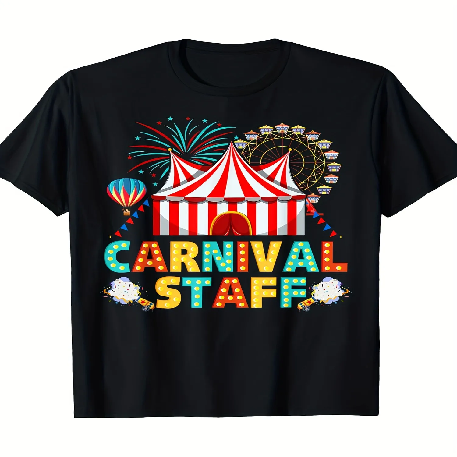 Birthday Party Ring Master Costume T-Shirt - 220G T-Shirt [Cool Design] Street Trending Style Women'S Tee Comfortable Round Neck Shorts Same Gender Design And Sleeves Men'S T Shirts Men Graphic Tee, Weekend Casual Top