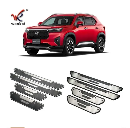 For Honda Wr-v Wrv Dg5 2024 2025 Stainless Steel Inner Ouside Door Sill Panel Scuff Plate Kick Step Trim Cover Protector