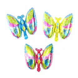 Flying Fairy Color Wings Girl Dress Up Happy Birthday Gift Cartoon Butterfly Foil Balloon