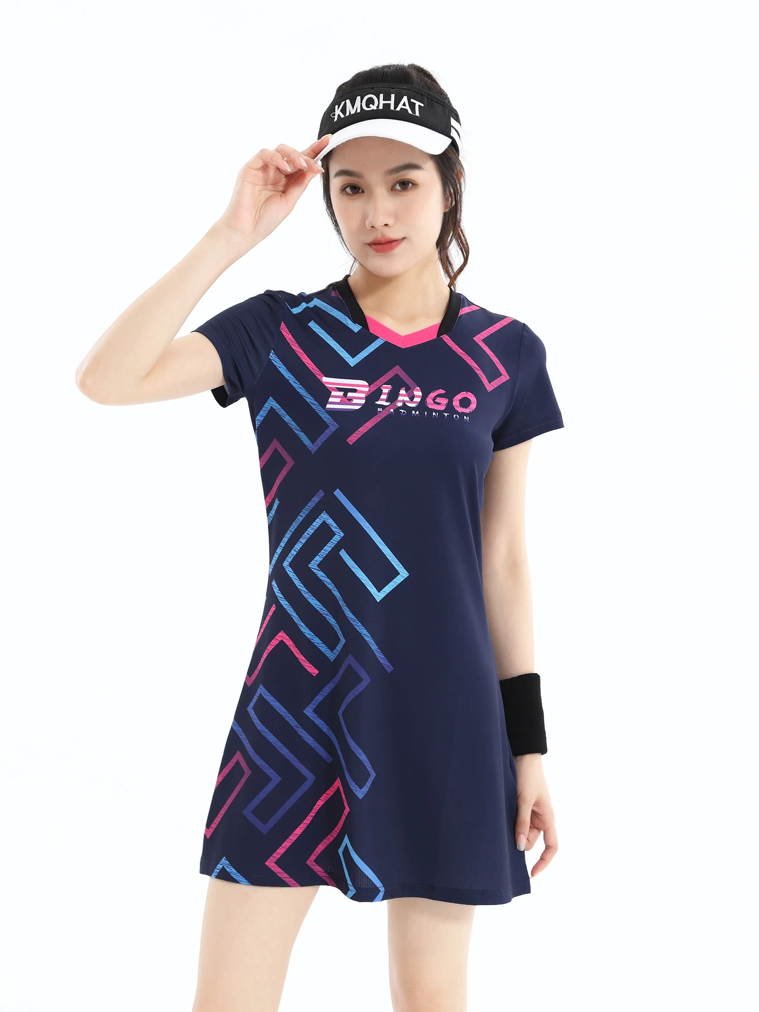 New Women Girls Sports Dress + Inner shorts Ladies Tennis Dresses Badminton Clothes Gym Running Quick Drying Sportswear