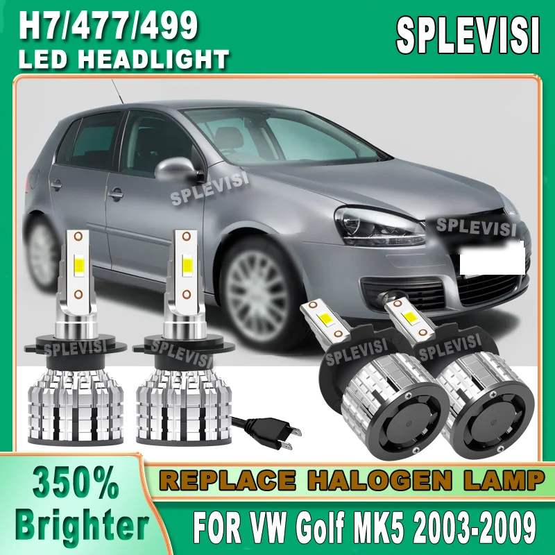 

24000 лм/пара, 6000K, улучшенная безопасность при вождении ночью, светодиодные фары H7 477 499 для VW Golf MK5 2003-2009