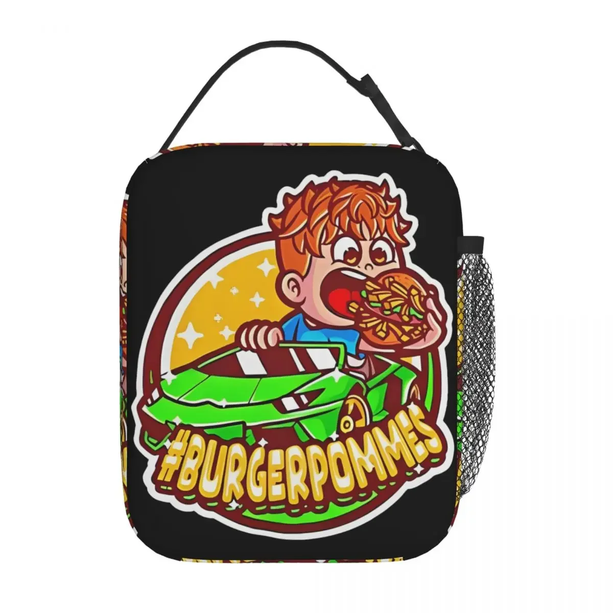 Burgerpommes ICrimax 2024 New Songs Insulated Lunch Bag Funny Cartoon Storage Food Box Portable Thermal Cooler Lunch Boxes