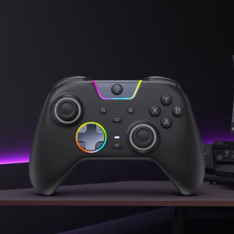 EasySMX X05 Pro Wireless Gamepad PC Controller Compatible with PC/Switch/Phone/Steam/TV, Dual Rumble Motors, Impulse Triggers