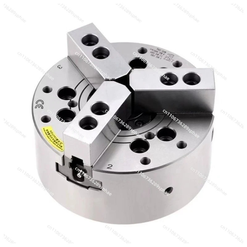 Steel Hollow Hydraulic Three-Jaw Chuck, Hydraulic Power Lathe Chuck Sizes 5,6,8,10,12 Inch