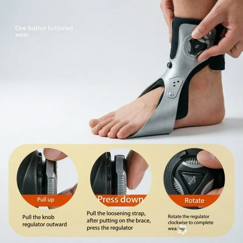 Ankle Stabilizer Brace, Foot Drop Support, Ankle Orthosis, Ankle Sprain Rehabilitation Brace