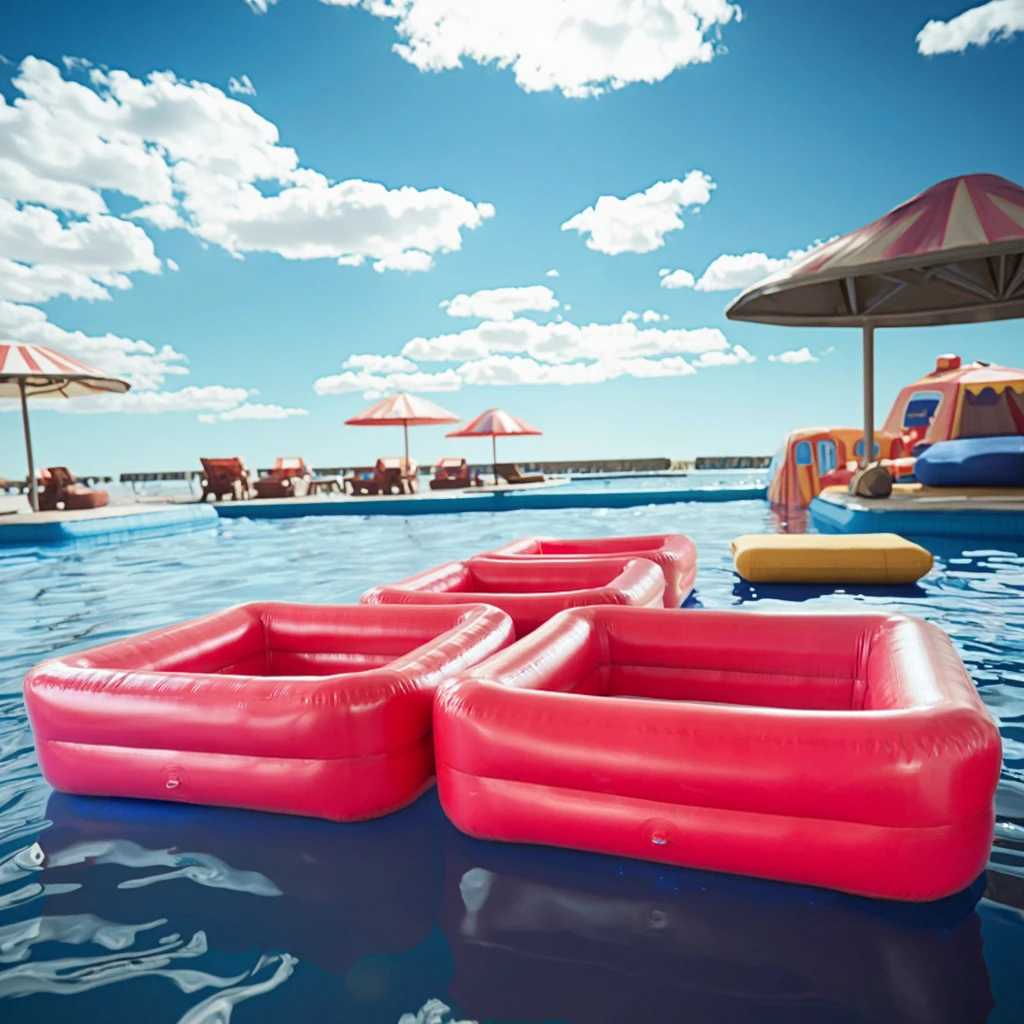 

Inflatable Floating Sea Swimming Dock Water Play Equipment Inflatable Mat Floating Sofa