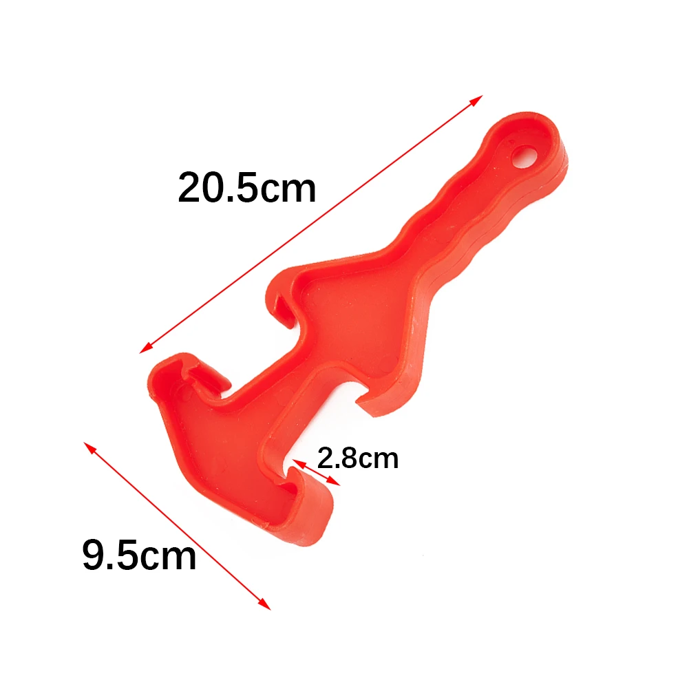 Dosenöffner, Eimeröffner, Handwerkzeuge, hochwertiger Kunststoff, rot, 20,5 x 9,5 x 2,8 cm, Rollenabdeckungen, Pad, Maler, hohe Qualität