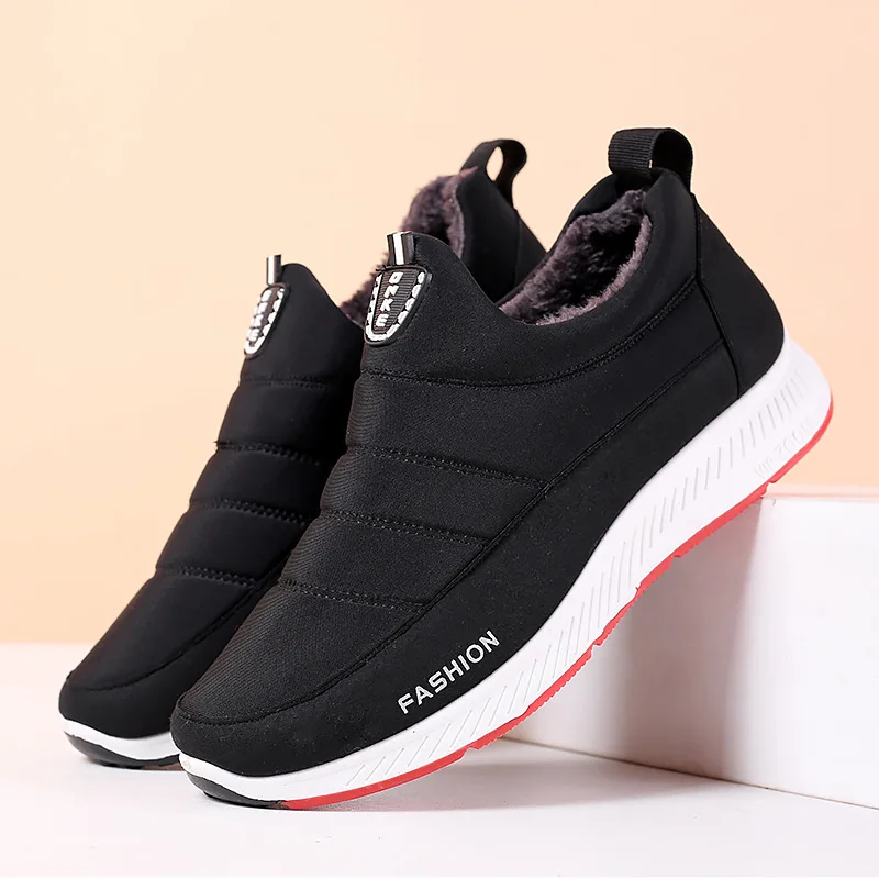 2023 Casual Shoes for Men Autumn Winter Plush Cotton Shoes Couples Comfortbale Lightweight Soft Walking Footwear Man Woman