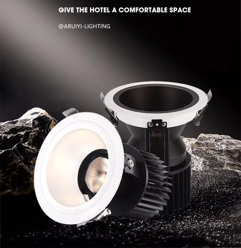 Ultra-high power Super Bright Recessed LED Downlight LED Ceiling For super factories large shopping malls stations airports