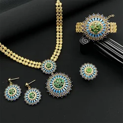 New plated Jewelry Set Bridal Cubic Zirconia for  Woman's Party Gift Jewelry Sets Nigeria Wedding Jewelry Factory LIBYA