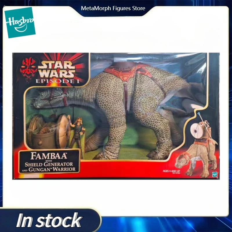 

Оригинальная аниме-фигурка Hasbro Star Wars EPISODE FAMBAA с блестящим генератором и GUNGAN WARRIOR, коллекция игрушек в подарок