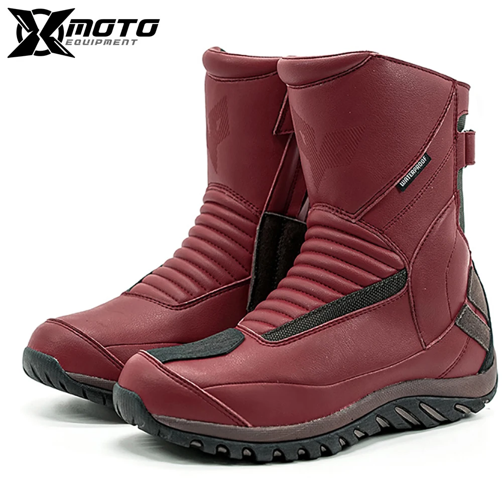 

DUHAN Motocross Boots Anti Drop Motorcycle Riding Safety Protection Rally Boots Men Women Wear Resistant Motorcycle Boots