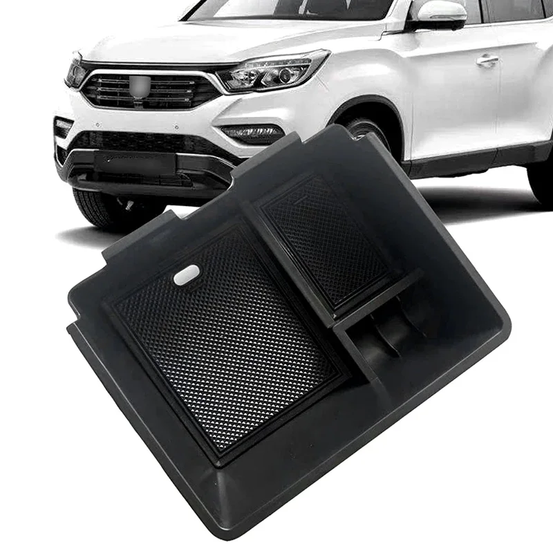 1 Pc Car Control Central Armrest Box Fit for Korean Version Ssangyong Tivoli Rexton High Quality Coin Storage Box Accessories