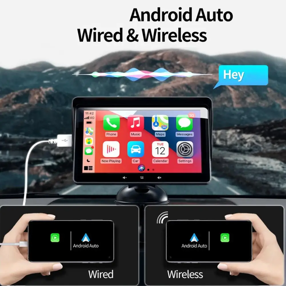 7 "car Navigation Portable Wireless Car MP5 Player Car PND Capacitive Cable Output Navigation AUX Screen Audio Wired T3R0