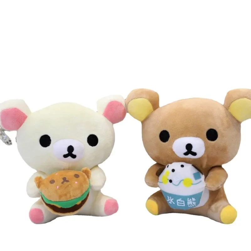 

Лидер продаж, 20 см, милый медведь Rilakkuma, гамбургер, плюшевые игрушки, новый стиль, куклы, аниме, плюшевые украшения, милый медведь, подарок на день рождения для детей