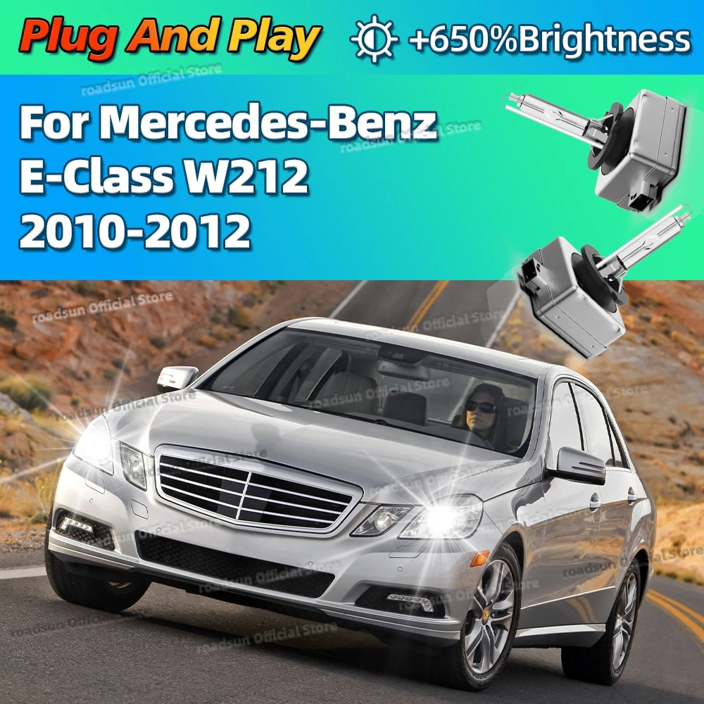 

Ксеноновые 35 Вт 6000 К белые автомобильные HID фары, замена лампочек для Mercedes Benz E Class W212 2010 2011 2012, Plug and Play