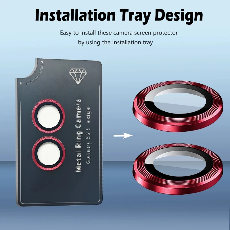 Phone Camera Lens Protector For Samsung Galaxy S25 UItra Individual Lens Protector For Galaxy S24 S23 5G Tempered Glass