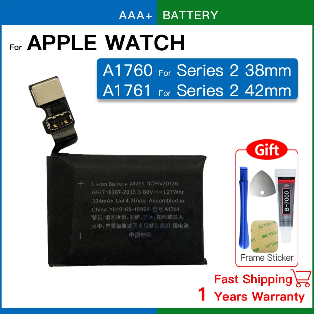 New Original Battery For Apple Watch Series SE 1 2 3 4 5 6 7 8 IWatch S1 S2 S3 GPS LTE S4 S5 S6 S7 S8 38/40/41/42/44/45 Bateria