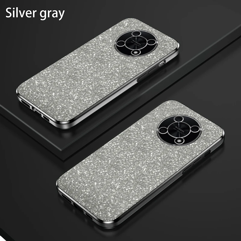 For Huawei Nova Y90 Case Huawei Nova Y90 Phone Case CTR-LX1 Luxury Gradient Glitter Plating Silicone Back Cover Funda