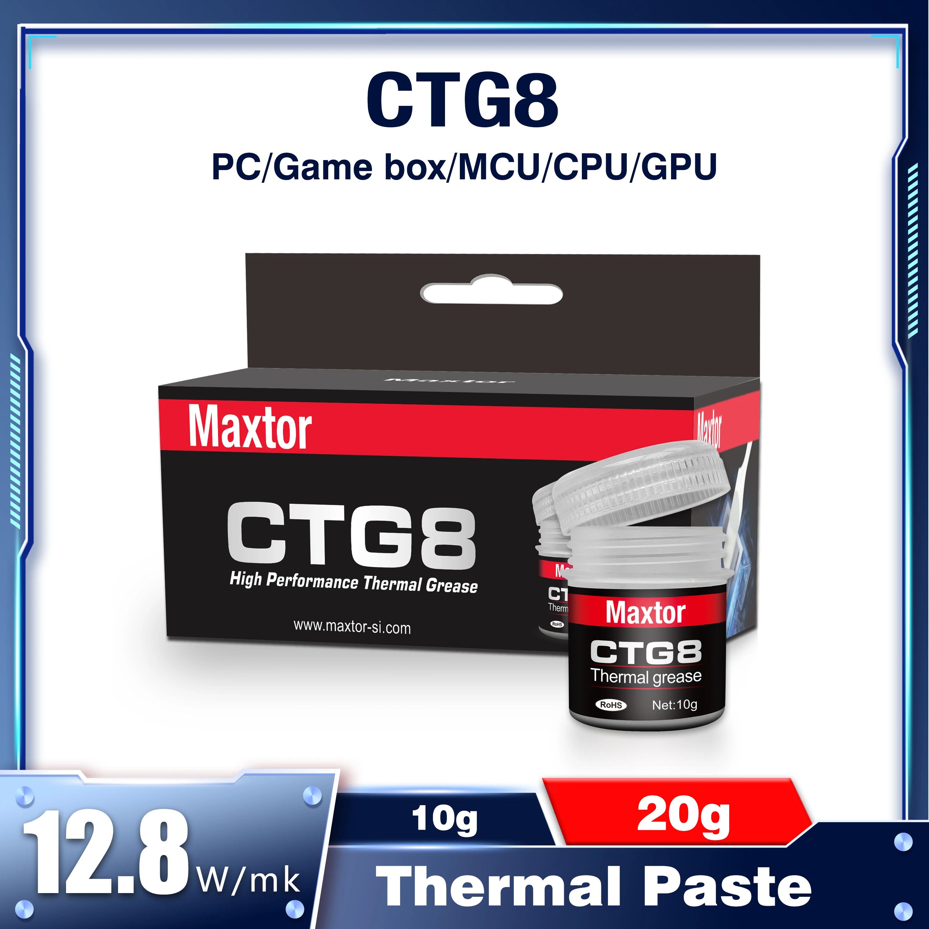 

Maxtor CTG8EL 20G thermal paste grease for pc cpu laptop gpu heatsink