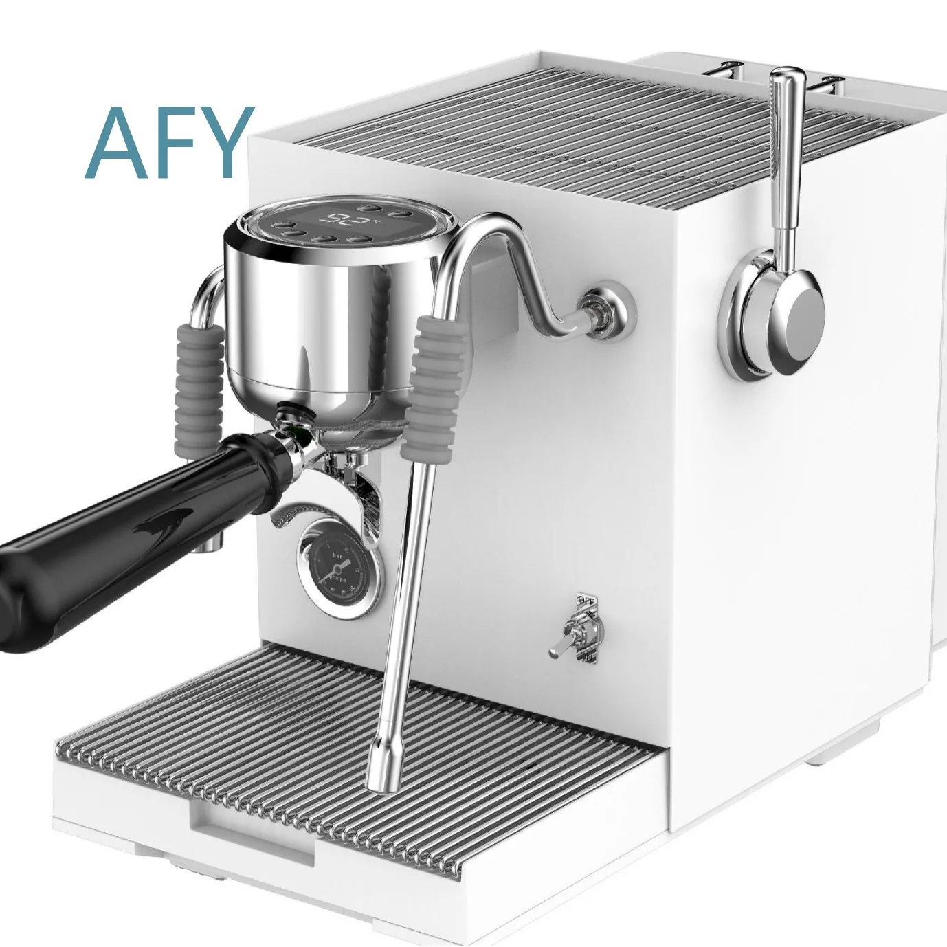 EM3801 for Electric Stainless Steel Espresso Coffee Machine Portable Brew System with Hot Water Function for Household Hotel