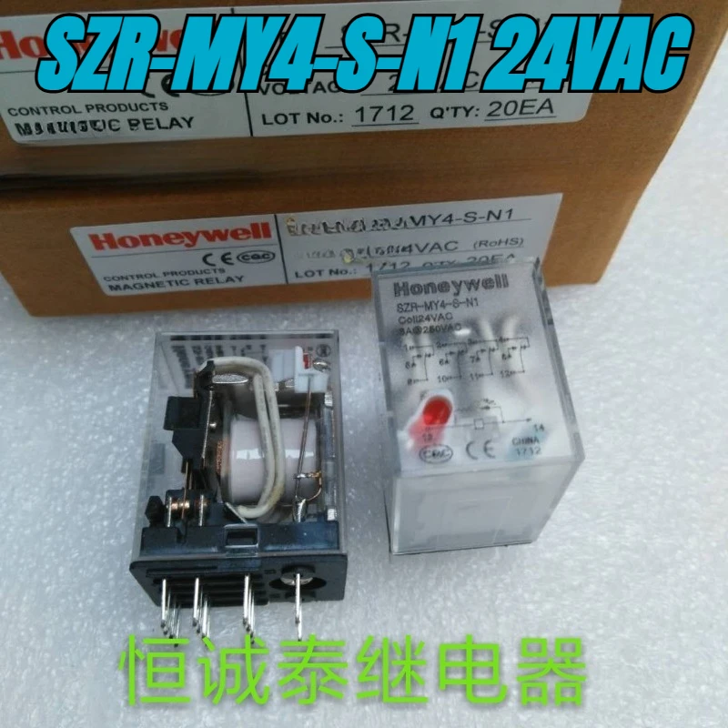 （Brand New）1pcs/lot 100% original genuine relay:SZR-MY4-S-N1 24VAC 14pins AC24V