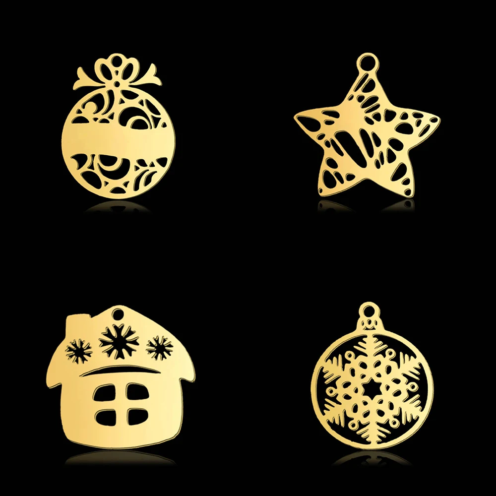 5 шт./партия, квадратные подвески из нержавеющей стали