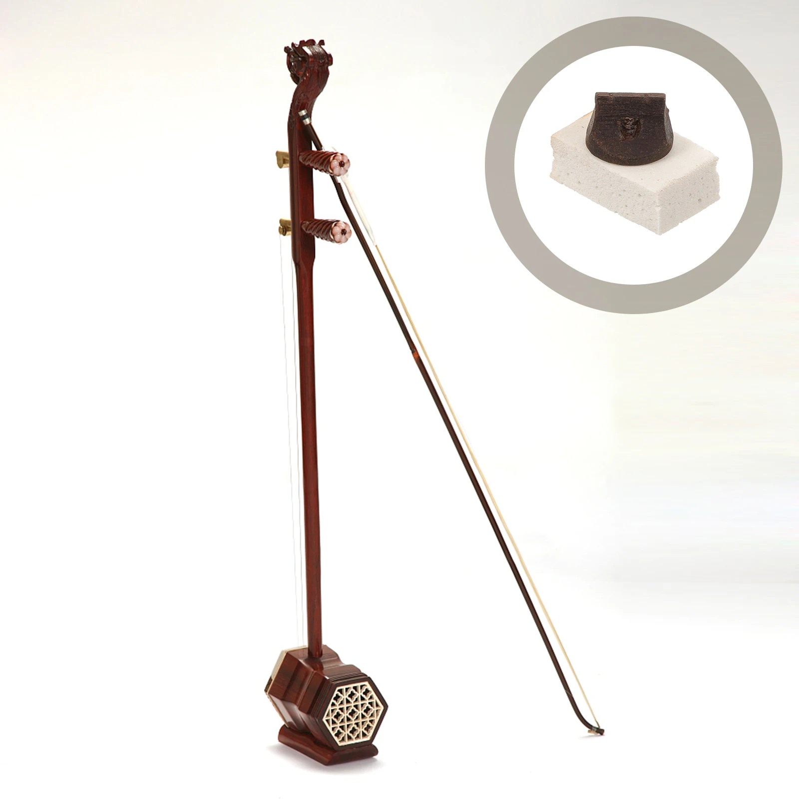 

10 set Erhu Practice Tool Set Mute Wooden Bridge Pads Extend Life Convenient Gift Lightweight