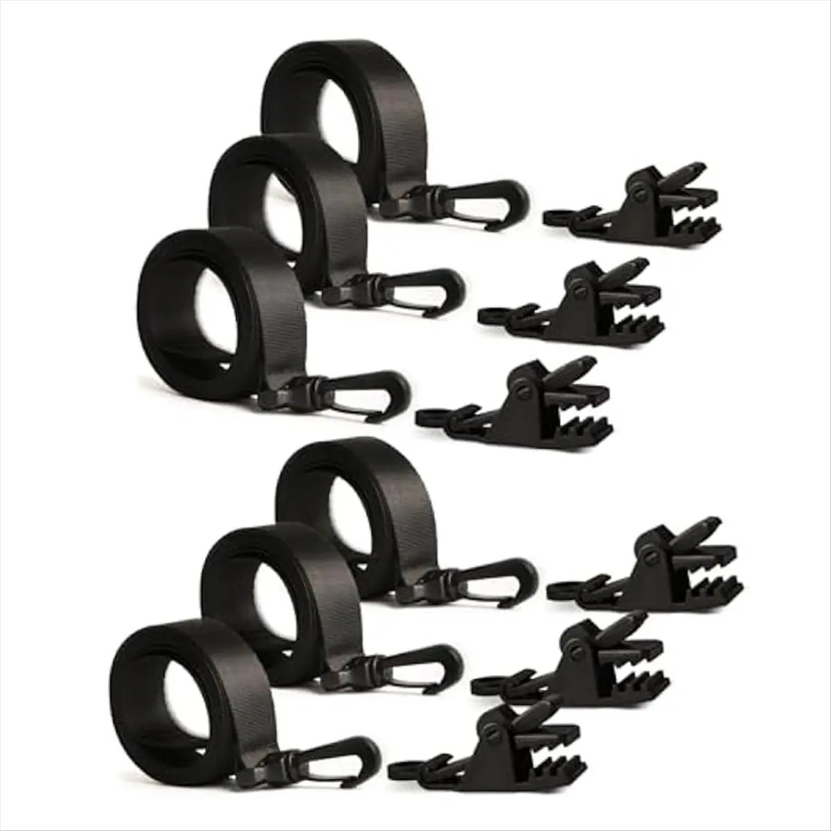 ABYA Inground Swimming Pool Solar Cover Reel Straps,Including 6 Snap-Lock Solar Cover Clips,6 Pcs Solar Cover Straps
