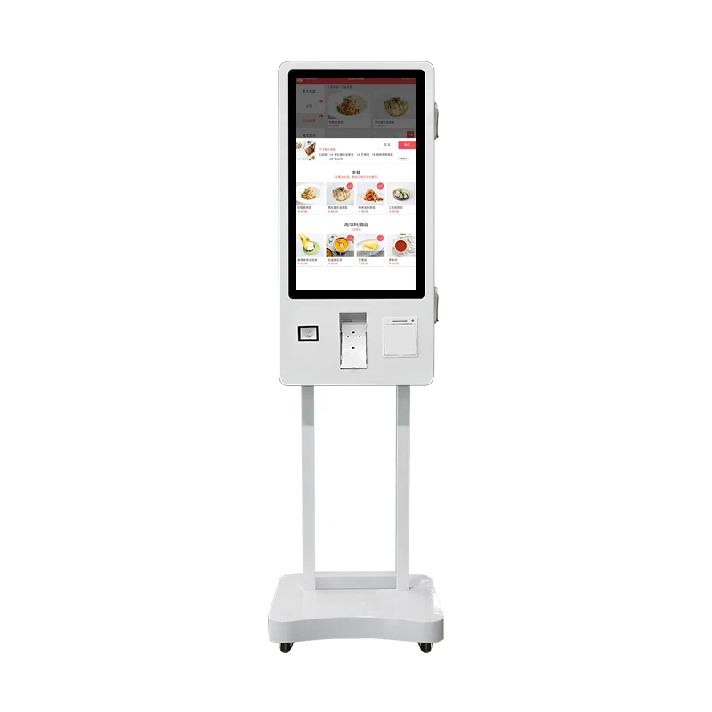 

32-Inch touchscreen self-checkout machine - supermarket POS kiosk with payment system