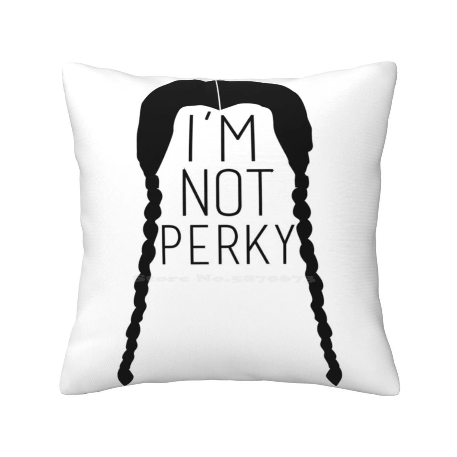 Wednesday Addams Throw Cushion Pillow Cover Wednesday Addams Wednesday Adams Adams Family The Gothic Funny Im Not Perky