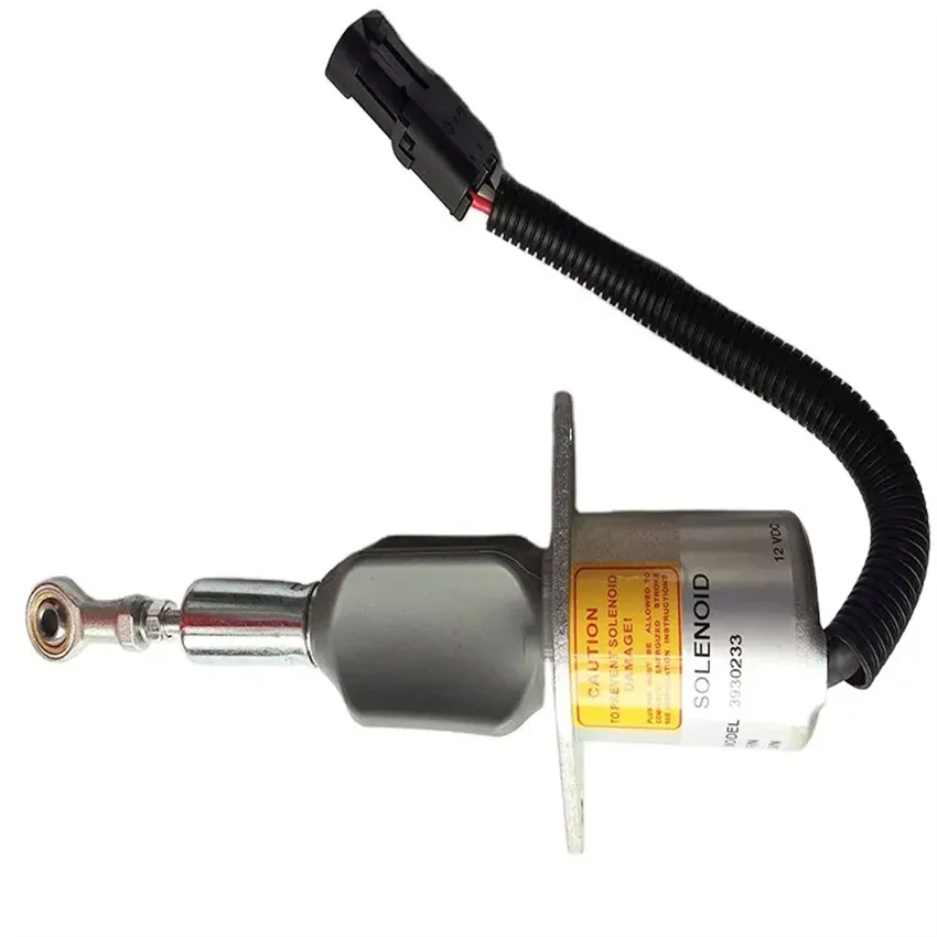 12V Fuel Shutoff Stop Solenoid SA-4335-12 3930233 For Cummins Engine 8.3L