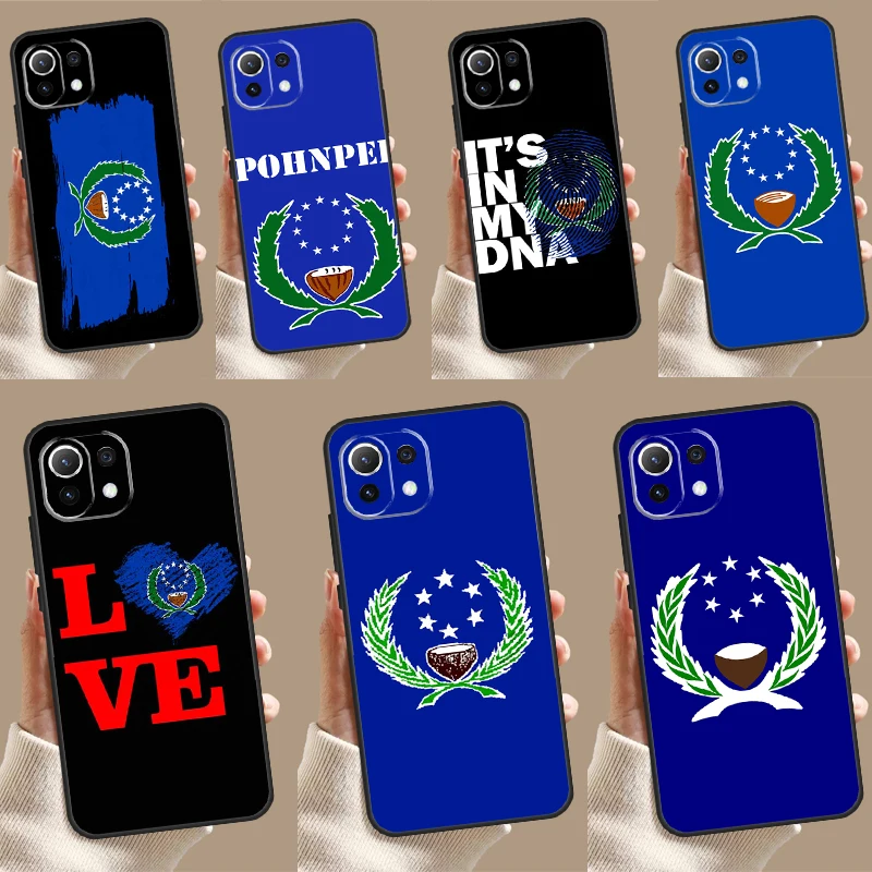 Чехол Pohnpei Ponape с флагом для POCO M6 F6 X3 X5 X6 Pro M5s F3 F5 Xiaomi 13 14 Ultra 12 Lite 11T 12T 13T Pro, чехол