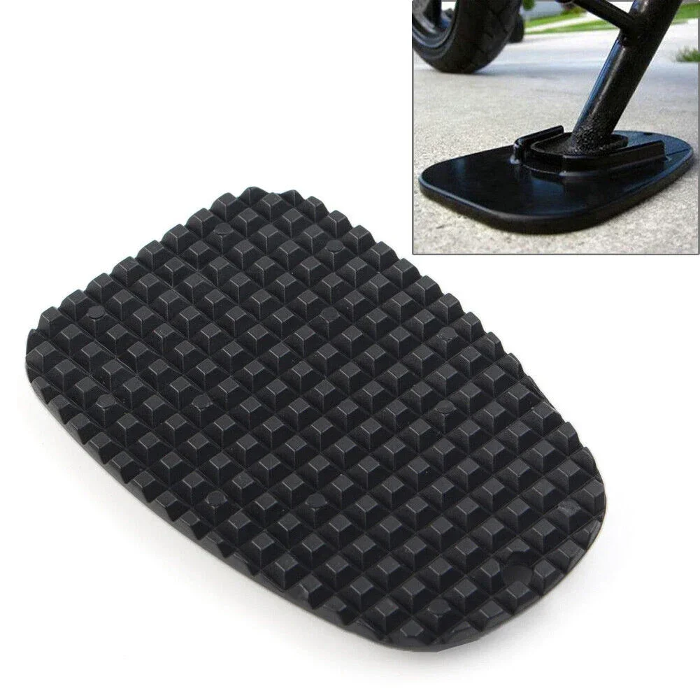 1Pc blACK plastic Side Stand Kickstand Non-Slip Plate Extension Support Foot Pad FOR Motorcycle Car Accessories Universal