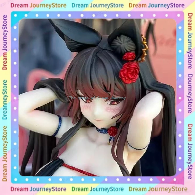 

In stock Original BearPanda TACCO original painting Rose Bara Rose Fox Girl Ornament Gift