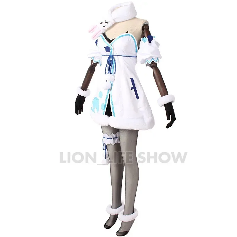 

20151123 VTuber Usada Pekora Hololive Fantasy Bunny Girl Ear Cosplay Costumes Halloween Outfit All set
