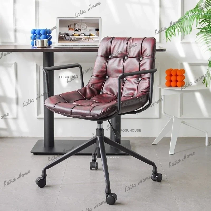 LSAmerican Office Chairs Ergonomic Gaming Chair Modern Office Furniture Home Computer Armchair Lifting Swivel Retro Backrest Cha