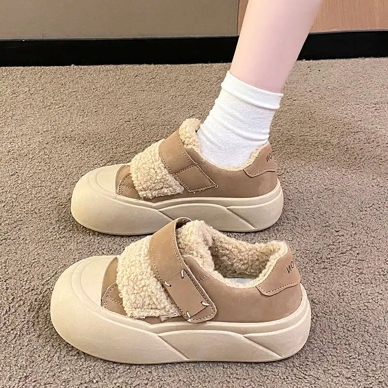 Shoes Women's Sneakers With Platform Thick Sole 2024 Retro Winter Hook & Loop Shoes Women's Sneakers With Platform Thick Sole 20