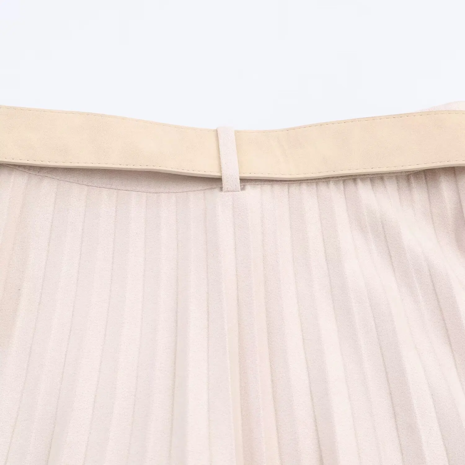 Cintura moda invernale Gonna longuette a pieghe con aspetto velluto Sottoveste con cintura multifunzionale Abito casual slim-fit di media lunghezza da donna