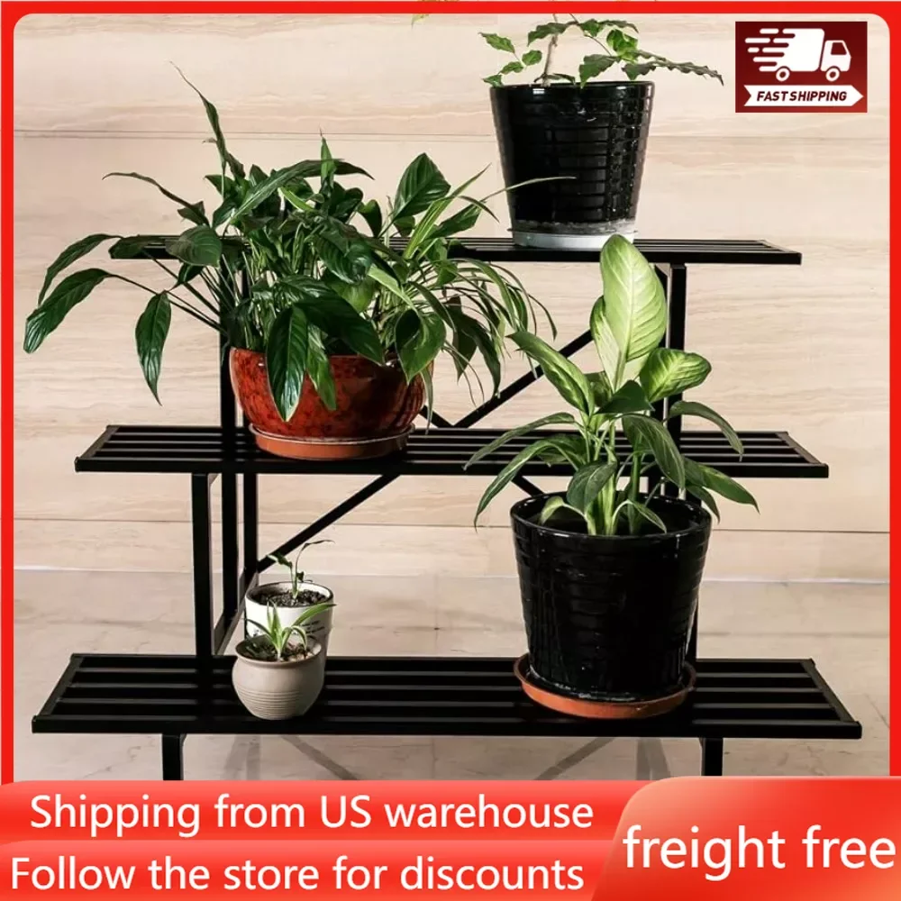 

Heavy Duty 3 Tier Plant Stand for Home Metal Storage Rack Shelf Freestanding Display Stand Can Place Any Potted Plant