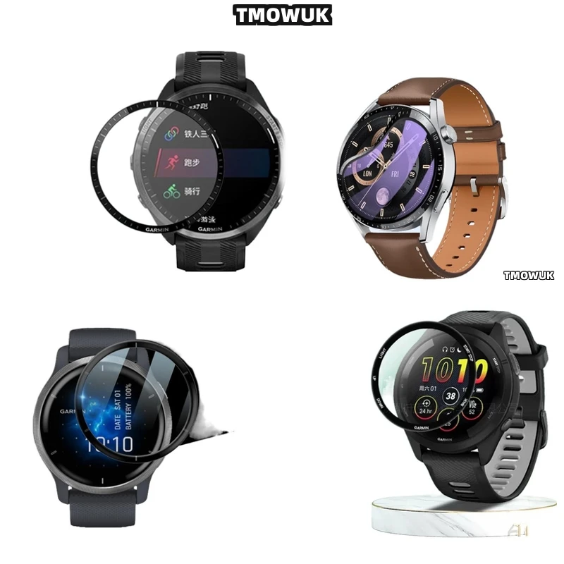 

For Garmin Forerunner 57 945 955 965 970 42mm 47mm Oleophobic Coating Film, Fingerprints Resistant