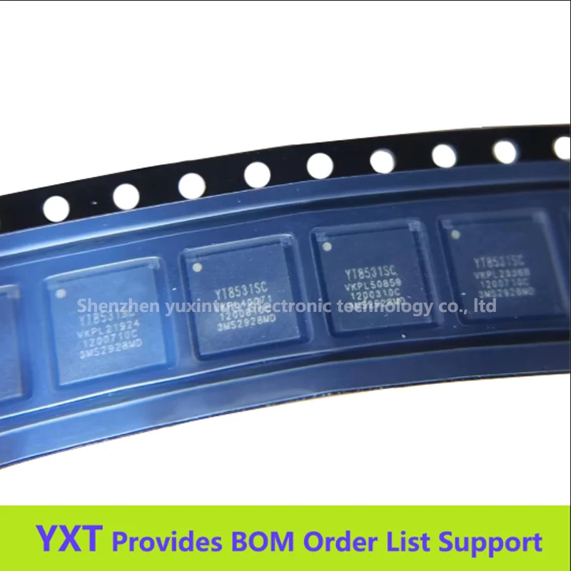 

1-50pcs/lot Original YT8531 YT8531C YT8531SC YT8531H YT8531SH Single-port Gigabit Ethernet physical layer chip.